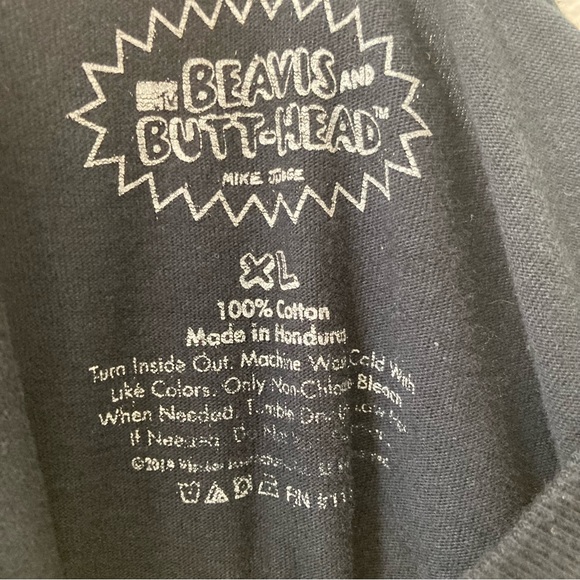 Beavis and Butt-Head MTV T-Shirt Size XL Black - Picture 11 of 11